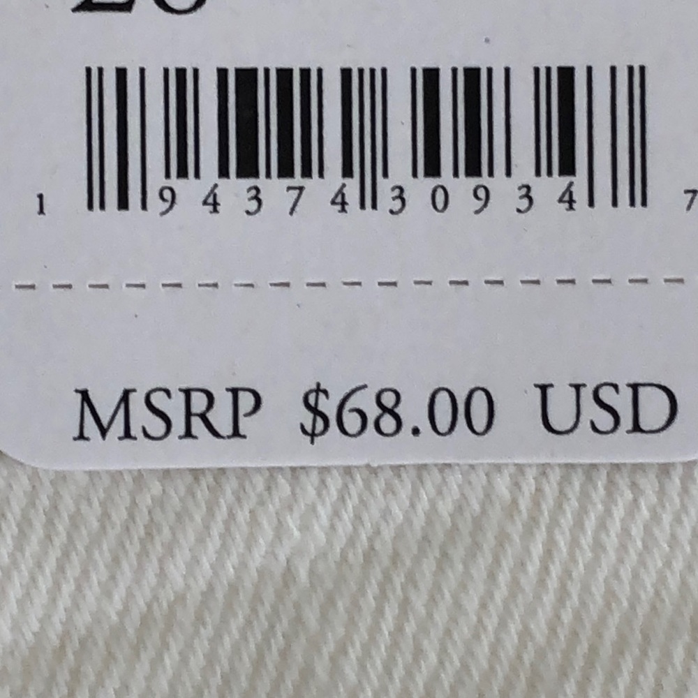 NWT Free People/We The Free Loving Good Vibrations Cutoff Shorts in Spring White - Picture 5 of 11